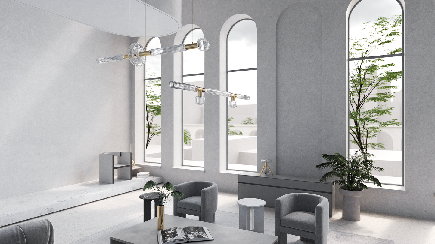 Cipher Horizontal L Pendant - Showroom Piece 30% off