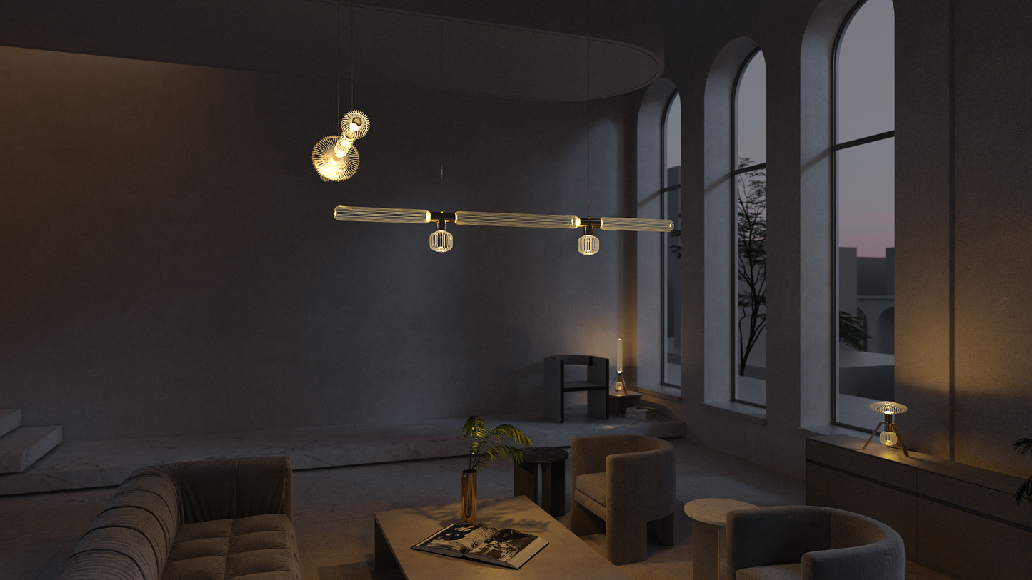 Cipher Horizontal L Pendant - Showroom Piece 30% off