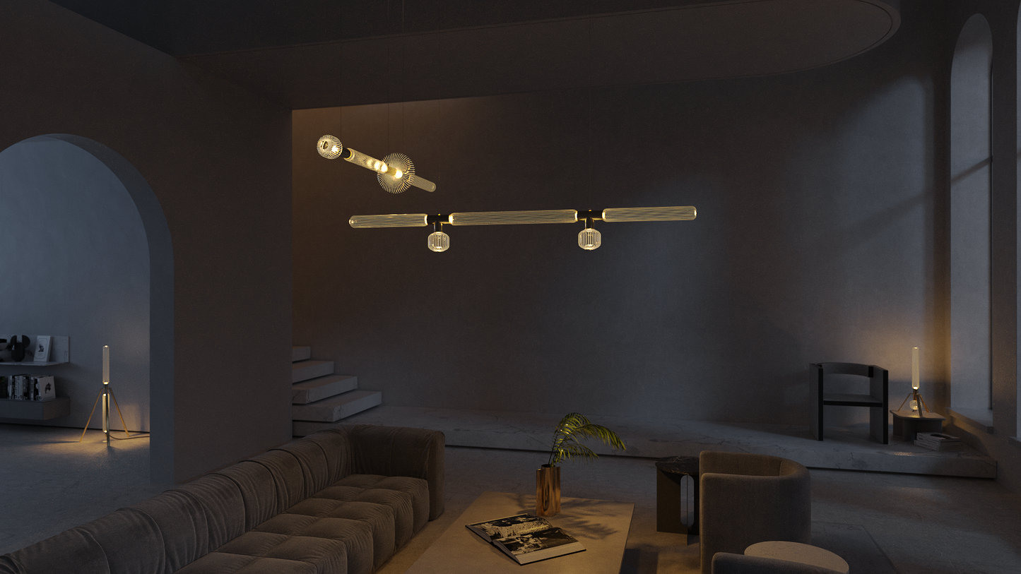 Cipher Horizontal L Pendant - Showroom Piece 30% off