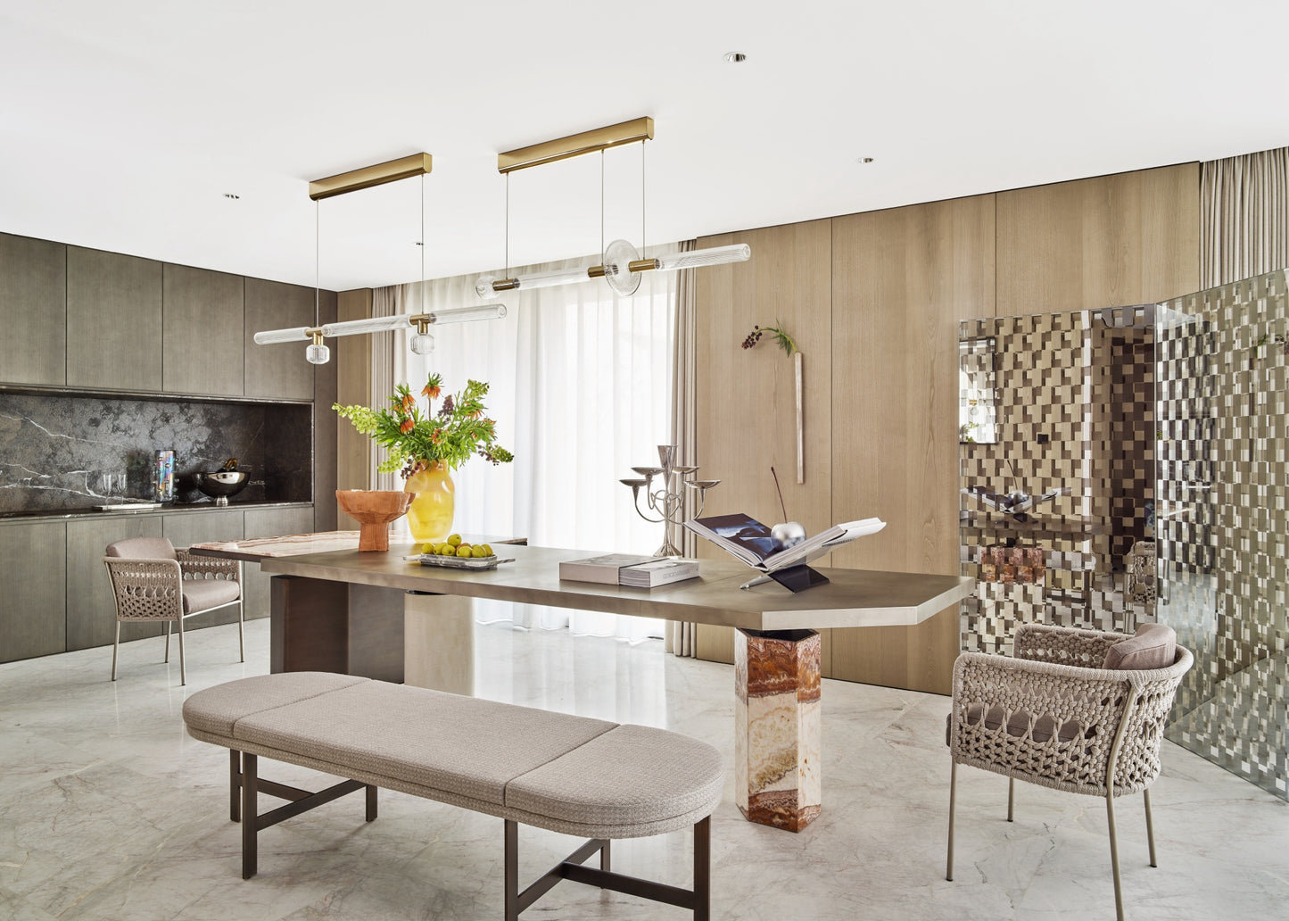 Cipher Horizontal L Pendant - Showroom Piece 30% off
