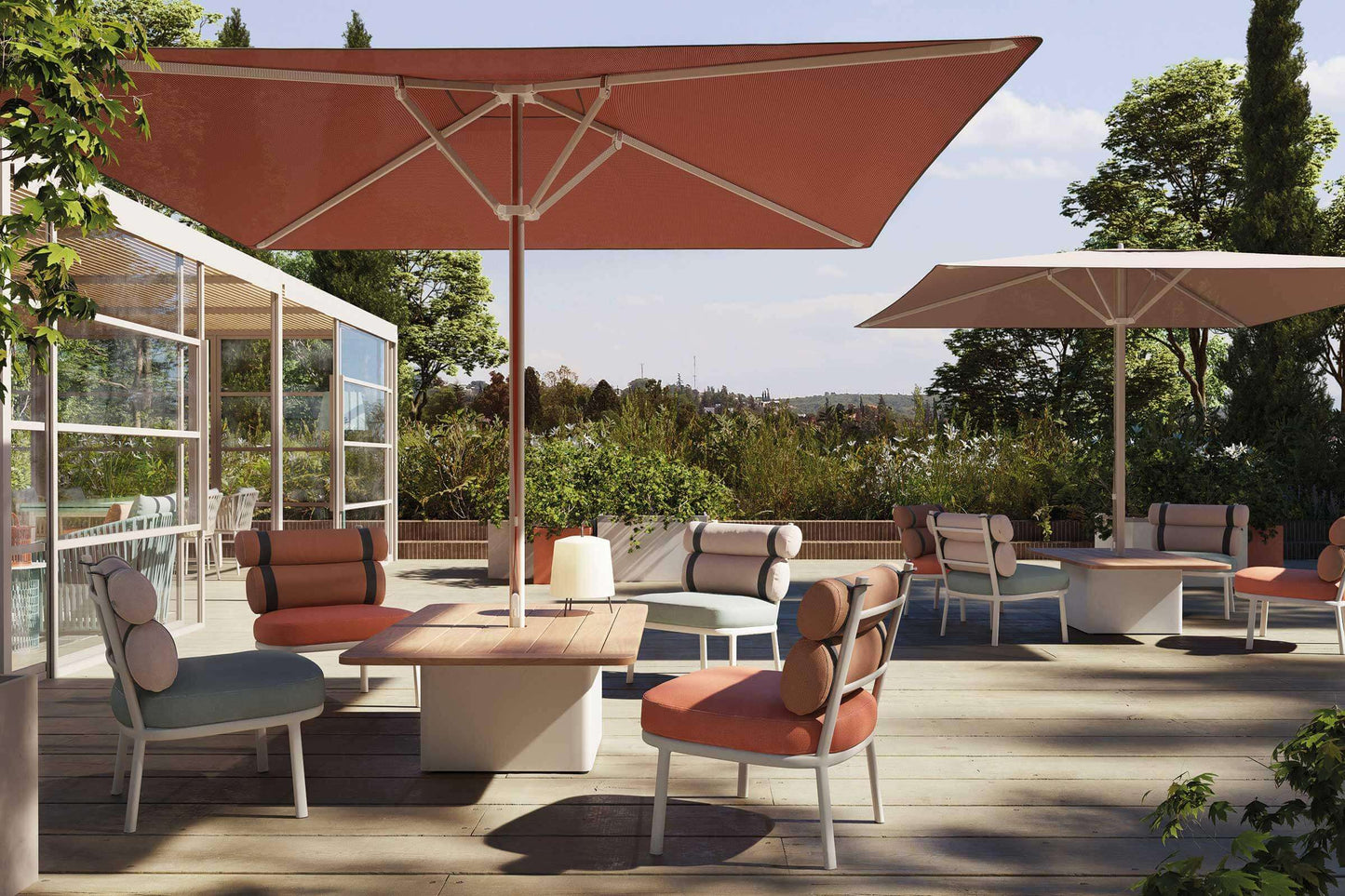 Meteo Steel Planter Base Parasol