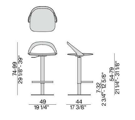 Ester Sgabello Lift High Chair