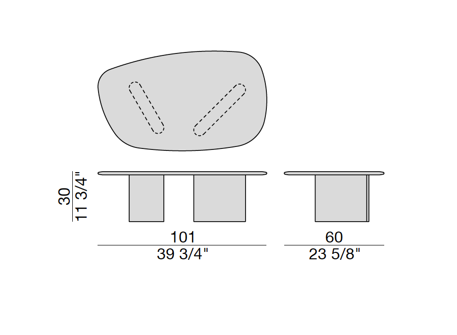 Coffeetable Calisto h30 - Showroom Piece 25 % off