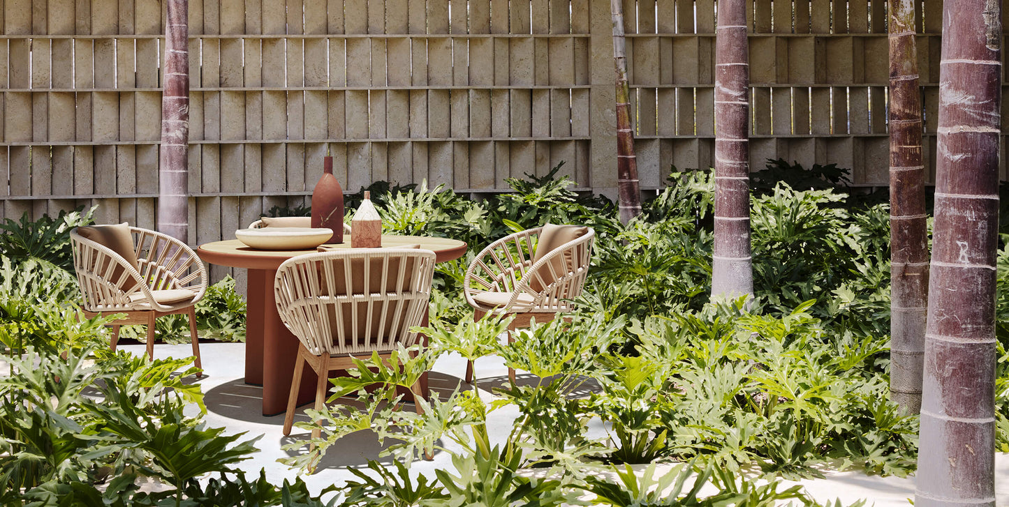 Set of 2 Cala Dining Outdoor Armchair - Showroom Piece 30% off