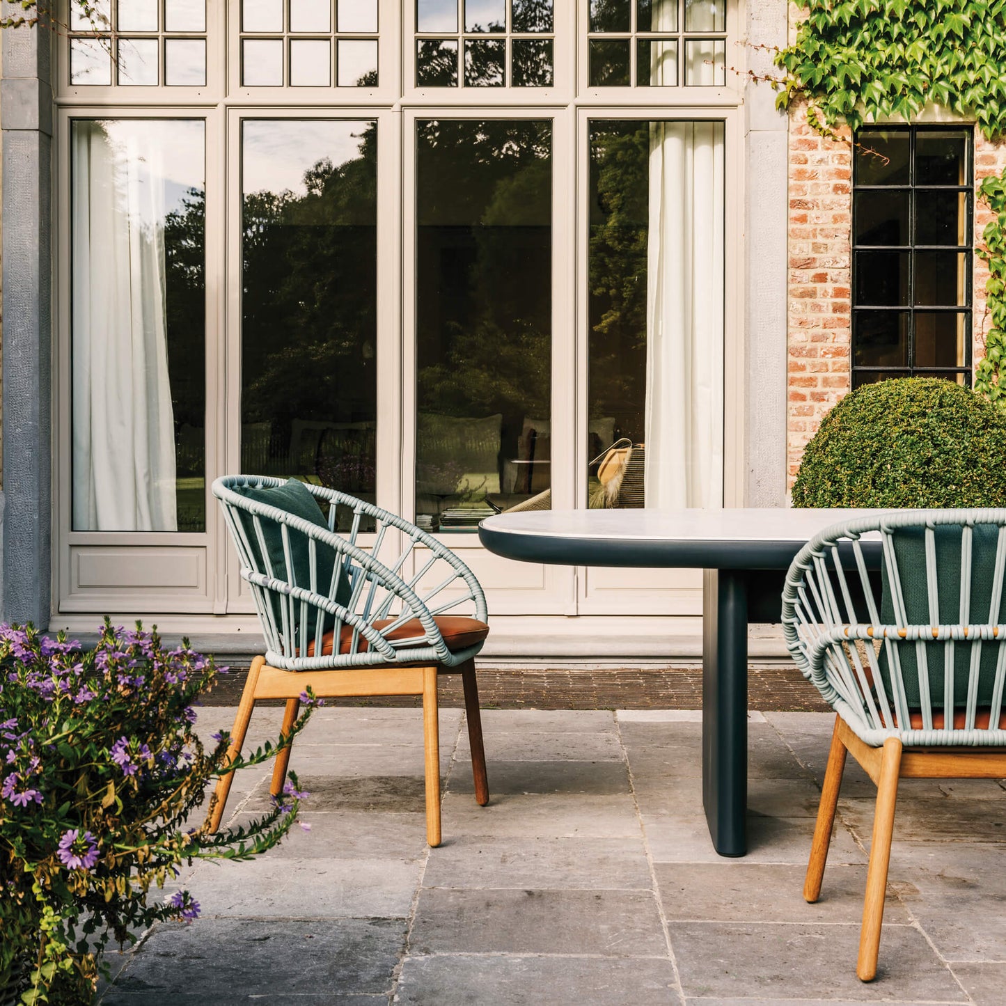 Set of 2 Cala Dining Outdoor Armchair - Showroom Piece 30% off