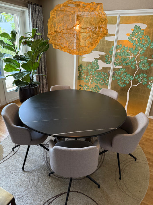 Abby Swivel Chairs (Set of 6) - Showroom Piece 30% off