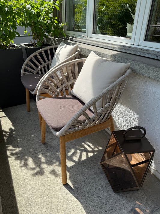 Set of 2 Cala Dining Outdoor Armchair - Showroom Piece 30% off