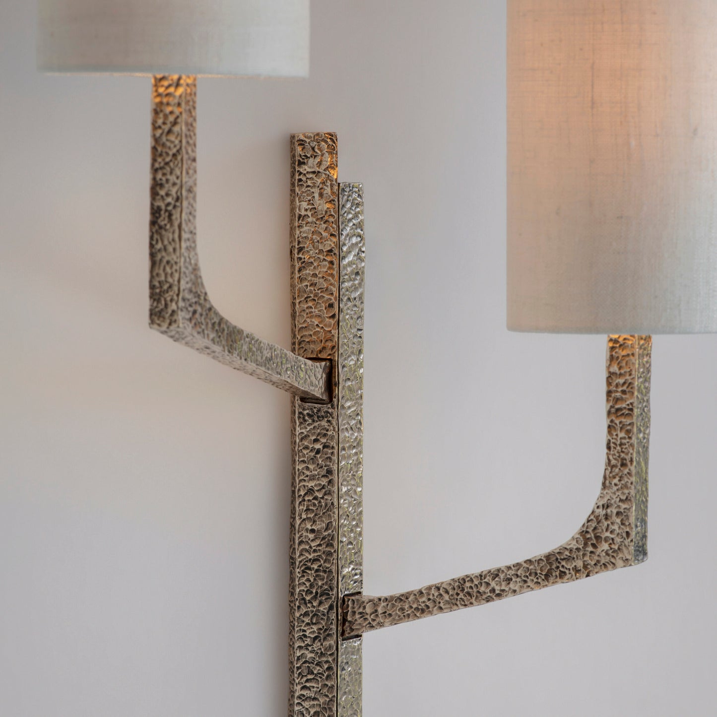 Pedicel Wall Light in Solid Bronze