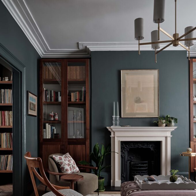 Stem Chandelier with Silk