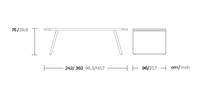 Bitta Dining Table Extendable