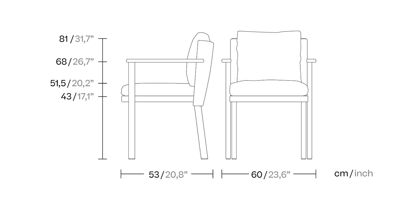 Giro Stackable Dining Armchair