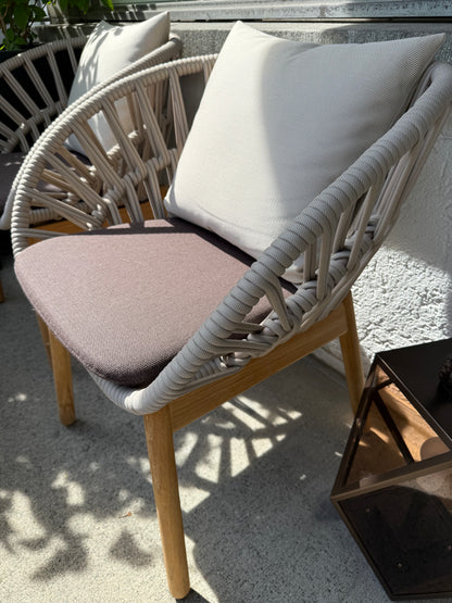 Set of 2 Cala Dining Outdoor Armchair - Showroom Piece 30% off