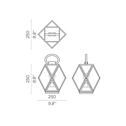 Muse Outdoor Lantern Size M - Showroom Piece 30% off