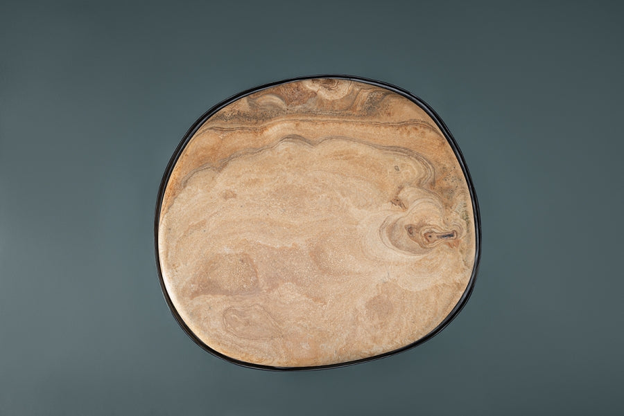 Quill Side Tables - Onyx Marble